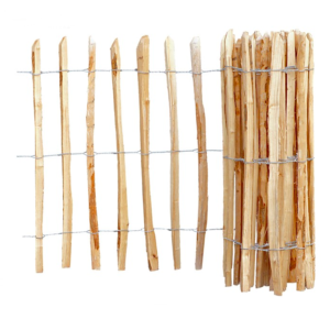 Płot sztachetowy leszczynowy wysokość 120 cm (3-4)