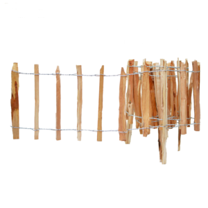 Płot sztachetowy leszczynowy WBIJANY wysokość 50 cm (3-4)