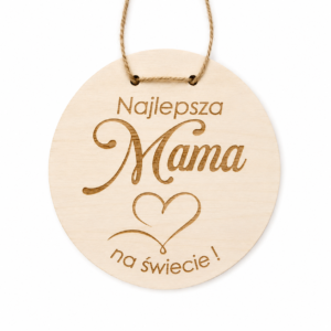 Grawerowana tabliczka z napisem Najlepsza mama na świecie Prezent dla Mamy